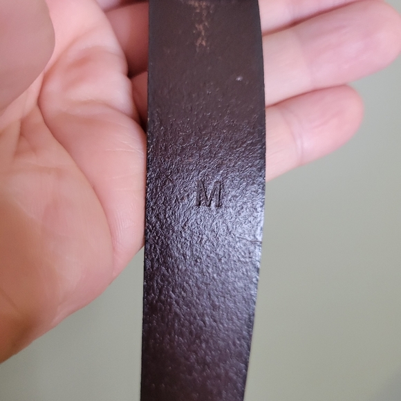 J. Crew Collection Calf Hair Zebra Cheetah Leopard Striped Leather Belt Size M - Picture 4 of 4